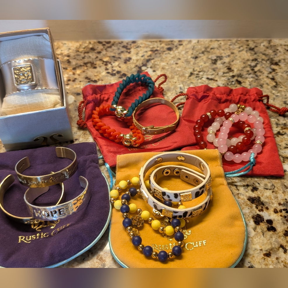 Rustic Cuff Vibrant Bracelet Collection
